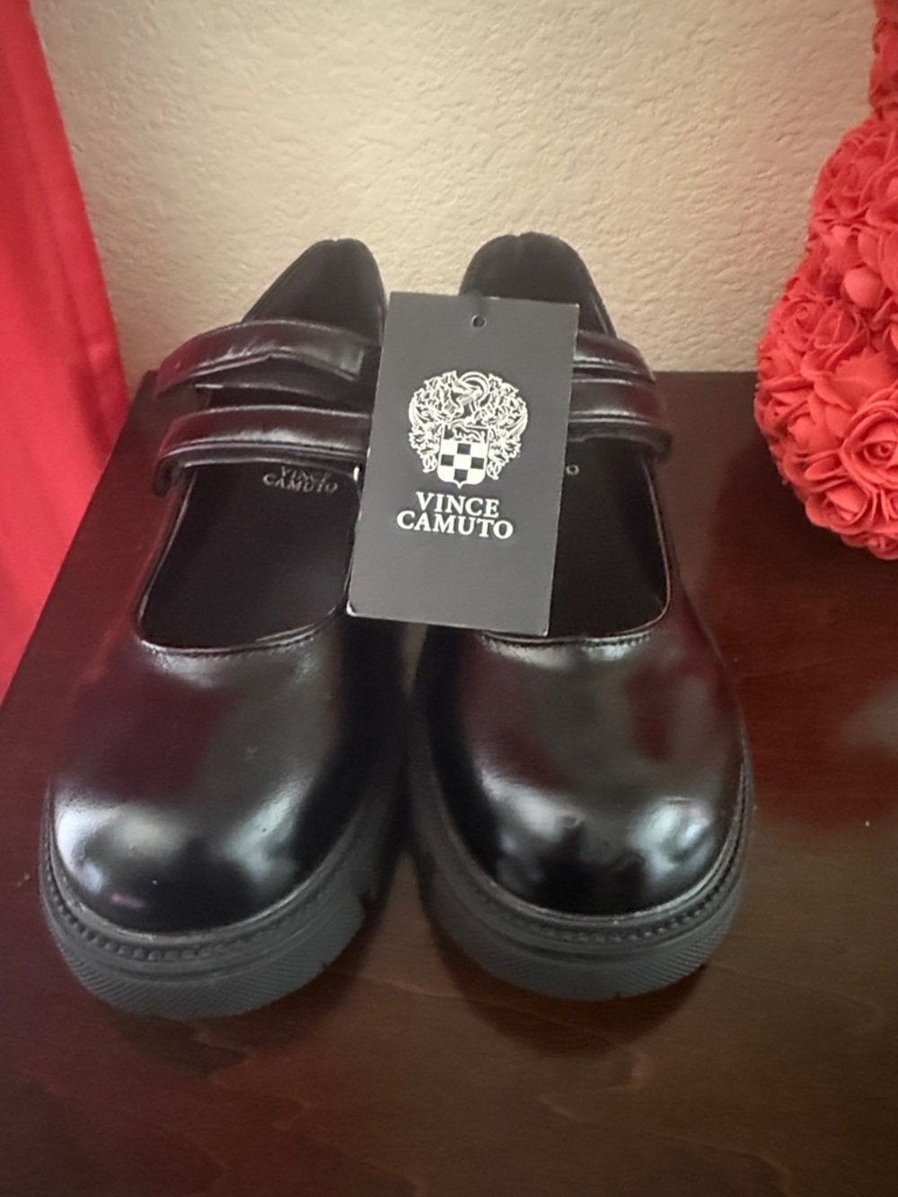 Vince Camuto Kids Black Patent Mary Jane Shoes